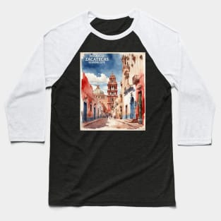 Guadalupe Zacatecas Mexico Vintage Tourism Travel Baseball T-Shirt